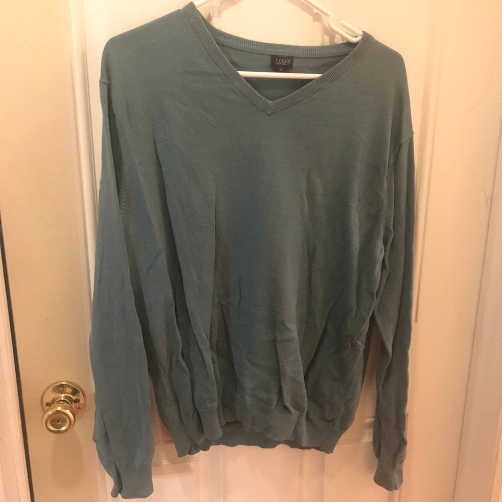 J Crew teal green/blue sweater